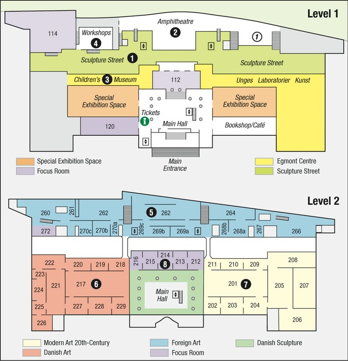 Site plan for Copenhagen Kunstmuseum.