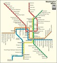 Plan of the Washington Metro.